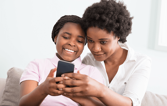 Tips on how parents can view and access their child's text messages.