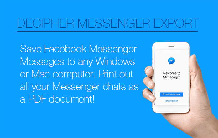 Instructions on how to save Facebook messages to computer.